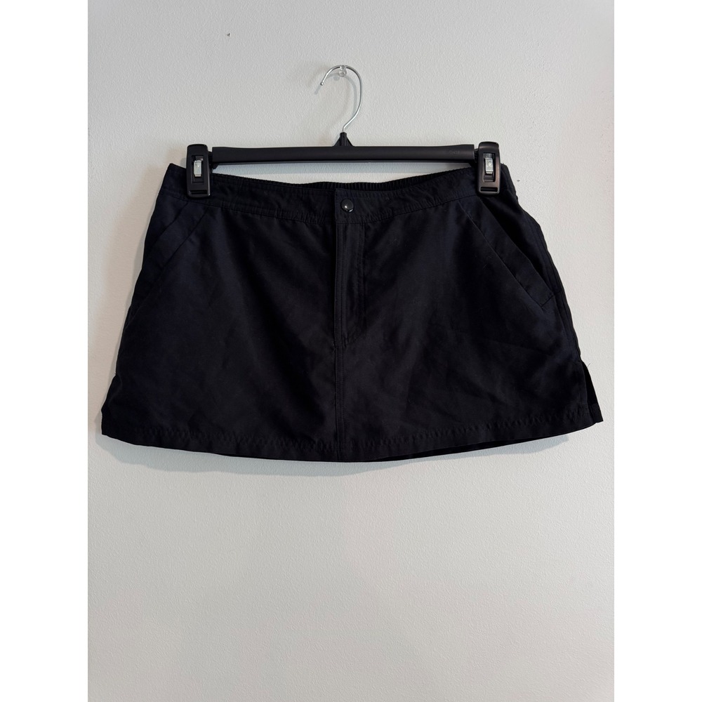 Croft & Barrow Athletic Skort Womens 8 Black Built-in underwear Elastic swim